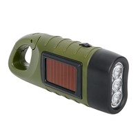 Portable Solar Power Torch Lantern for Outdoor Camping Mountaineering  Tent Light Hand Crank Dynamo LED Flashlight Professional