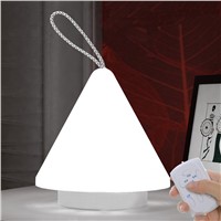 Remote Control 10 Modes Dimable LED Night Light Table Lamp with Lanyard USB Chagering Home Bedroom Outdoor Camping Lamp