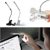 Brand New Clip-on 10 LED USB Light Flexible Gooseneck Reading Touch Desk Table Lamp Hot Selling