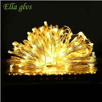 led Strings 3pcs/lot  Led Fairy Lights CR2032 Button Battery Operated 7Ft/2M 20LED  Copper  Light for Xmas Wedding Decoration