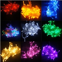 Waterprooof Holiday LED Christmas Light String 30M 50M 100M String Lights Fairy Outdoor Wedding Decoration EU P22