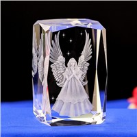 Angel LASER ENGRAVED CRYSTAL night Light  Angel Shape crystal Led Light with Color Changing Light  Baby Safe sleep light gifts