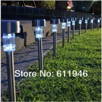 100pcs/lot Solar Panel LED Spot Light Landscape Outdoor Garden Path Lawn Outdoor Solar Landscape Light Lamp Lawn SL-01GS