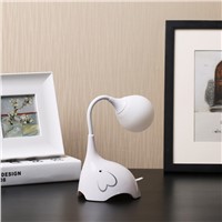 Creative Small Elephant Balloon Table Lamp Eye Protection Reading Lamp Intelligent 3 Modes Touch Light Kids Bedroom Desk Lamp