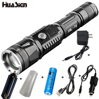 Professional Rechargeable Portable Zoomable Lights 5 Modes CREE XML T6 LED 18650 &amp;amp;amp; AAA  Flashlight Powerbank Function Led Torch