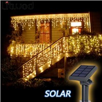 Litwod z30 Solar Lamps Outdoor lighting 50 Beads 7 Meters String LED Starry Light Rope patio Decor Fairy Icicle Lighting