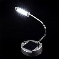 Kitop 4 LED Rechargeable Solar Desk Lamp,USB Book Light,Laptop Reading Light, Flexible Gooseneck Design, IP55 Waterproof camping