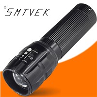 SMTVEK Aluminum Waterproof Super Bright Mini LED Flashlight Torch 3 Modes zoomable Adjustable Portable camping Light Use AAA*3