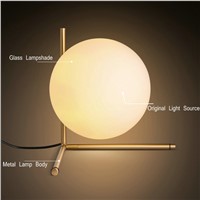 Modern LED E14 Glass Abajur Ball Table Lamps Nordic Simple Bedside Lamp abajur para quarto de cabeceira candeeiro de mesa