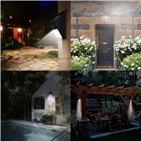 Solar Lights 8 LED Wireless Waterproof Motion Sensor Outdoor Light for Patio, Deck, Yard, Garden Motion Activated  Auto On/Off