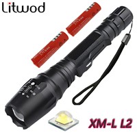 Litwod Z35 LED Flashlights Torch 8000 Lumen CREE XM-L2 Zoomable Led Torch For 2x18650 battery Aluminum Led Flashlight Linternas