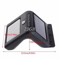 Solar Power Wall Light Garden Lamp Motion Sensor 16LED PIR Outdoor Waterproof NEW MAY08_25