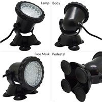 IP68 Waterproof Pond Fish Tank Light Aquarium LED Underwater Light 3.5W RGB Swimming Pool Light Submersible Garden Pond