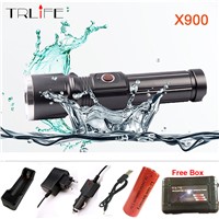 TRLIFE X900 CREE XML T6 L2 LED Zoom flashlight Torches Zoomable Flashlight lanterna led torch With 26650 Battery USB Charge