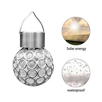 Waterproof Solar LED Garden Lamp Outdoor Fence Villa Positive White/Color Light Lawn Street Lamp Peacock Eye Hang Light New