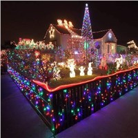 Solar Powered String Lights 20M 200 LEDs Copper Wire Outdoor Fairy Light for Christmas Garden Home Holiday Decorations