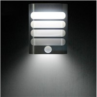 LED Aluminum Wall Lights Wireless Stick Anywhere Battery Powered Motion Sensor Lights Wall Sconce Spot Light Bathroom Light Hall