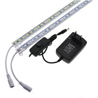 LED Bar Light 5050 50cm IP68 SMD36LED LED Rigid Strip Swimming Pool DC 12V with Switch Power Adapter.