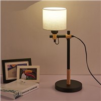 Nordic Korean wood DESK lights NEW Simple modern creative office desk lamp decorative lamp bedroom bedside lamp new