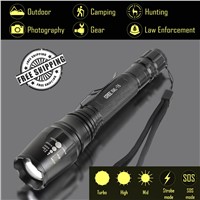 Explorer-BF 3800Lm CREE XML T6 Powerful LED Flashlight,5 Modes Tactical Flashlight,Torch light 2x18650 Battery, Military,Camping
