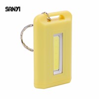 SANYI Waterproof COB LED Flashlight Keychain Water-Resistant Body Portable Flashlight Power By 2 * AAA Batteries