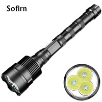 Sofirn C15 Powerful LED Flashlight 18650 3*Cree XML T6 Self defense Military Tactical Flashlight Torch Light Camping Hunt IPX8