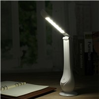 LED Desk Lamp Dimmable Touch Book Light USB Charging Reading Light Rechargeable Table Lamp Portable Folding Lamp