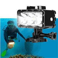 Waterproof LED Diving Light 30M Underwater Dimmable for GoPro Hero 5 4 Black Xiaomi Yi 4K SJCAM SJ4000 Eken H9 Mount Accessory