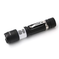 Sturdy and durable Waterproof LED Rechargeable Flashlight with Micro USB Interface for Outdoor Activities