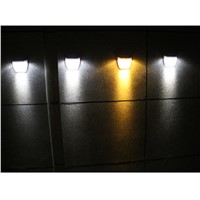 8-LED Solar Powered Outdoor Garden Waterproof IP55 Wall Mounted Light Garden Fence Street Lighting Lamp Emergency Light