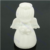 Cute Angel Design Colorful Changing LED Lamp Xmas Decor Night Light Kids Gift #L057# new hot