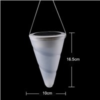2017 Solar Powered LED Mood Lamp House Decor Cone Hanging Color Change Light Sense Party Garden Outdoor Xmas Birthday Gifts