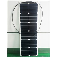 Solarparts 1PCS 40W ETFE flexible solar panels cell modules for car yacht RV 12V  charger with junction box MC4 connector