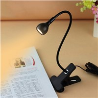 Adjustable LED Desk Lamp USB Charging Flexible Table Lamp 1W Eye care Protection LED Book Reading Lamp with Clip