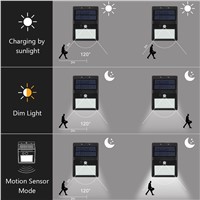 T-SUNRISE LED Solar Light Motion Sensor with Separable Solar Panel 28 LED Garden Solar Lamps Waterproof IP64 Street Light