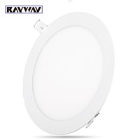 RAYWAY Ultra Slim LED Panel Light AC 85-265V LED ceiling Light Round 3W 6W 9W 12W 15W 18W 24W Aluminum Downlight SMD2835 + Drive