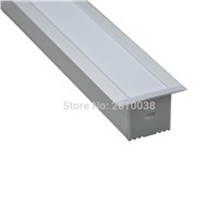 10 X 1M Sets/Lot T type Anodized led 5630 aluminium for led strip and led aluminum profile 1M for ceiling or wall lights