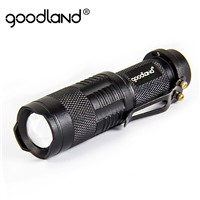 Goodland Led Flashlight Zoomable Tactical Flashlight 3-Mode Led Torch Portable Mini Penlight Lanterna 18650/14500 Battery