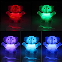 iTimo LED Elephant Night Light Color Changing Atmosphere Lamp Bedroom Decoration for Kid Baby Bedside Children Gift