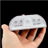 New Arrival PIR Infrared IR Wireless Auto Sensor Motion Detector Keyhole 4 LED Light lamp P10