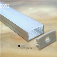5-30pcs/lot 40inch 1m flat aluminum profile for double row led strip,milky/transparent cover channel for 20mm pcb with fittings
