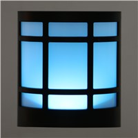 7-Color Solar Power Garden Light Waterproof 6 LED Outdoor Fence Yard Safty Decoration Wall Lamp