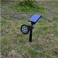 LED Solar Light Waterproof IP65 3W 7 LEDs Solar Power Garden Lamp Spotlight Outdoor Lawn Landscape Decoration Spot Lights