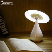 IMINOVO Novel Mushroom LED Night Light Desk Lamp Rechargeable Nightlights Reading Light Stepless Dimming Touch Sensor Desk Lamps