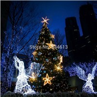 30M 99FT 300LED Outdoor String Lights Starry Fairy Copper Lights with Remote Controller Christmas Wedding Party Holiday Lights