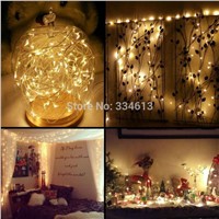 50M 164FT 500LED Outdoor String Lights Starry Fairy Copper Lights with Remote Control Christmas Wedding Party Holiday Lights