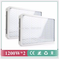 (2pcs/lot) Full Spectrum 1200W LED Grow light with 6 band Grow LED For Indoor Plants Hydroponic System High Efficiency