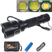 Outdoor Tactical C8 Flashlight Q5/T6/L2 Quality Powerful Portable LED Torch Switch 5 Modes Military Camping Flash Lantern Light