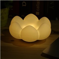 New USB Rechargeable Table Lamp Silicone Floral Touch Control Lamp Light Brand Fleshy Flower Storage LED Night Light Succulents