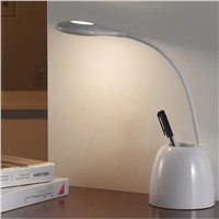 3W LED Desk Lamp Brightness Adjustable Touch Sensor with Adjustable Table Lamp holding pen for Home Reading Studying Working